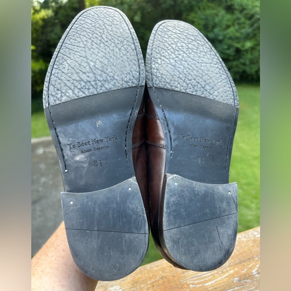 To Boot New York Adam Derrick Tesoro penny loafers in dark brown leather - Picture 8 of 8